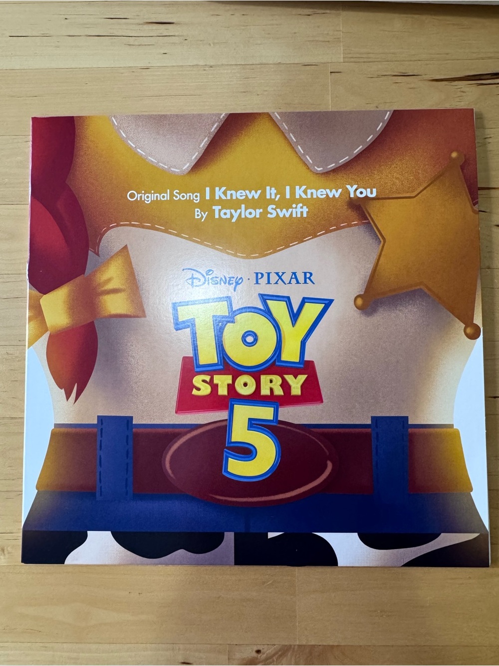 Taylor Swift Toy Story 5 Vinyl Record Disney I knew it I knew you